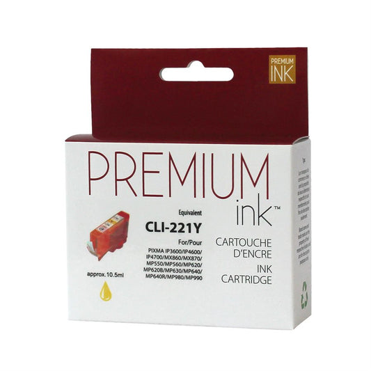 Canon CLI-221 Alternative Jaune Premium Encre