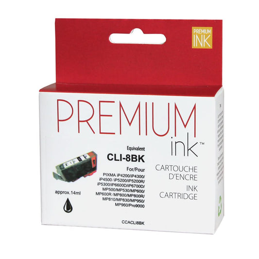 Canon CLI-8 Alternative Noir Premium Encre