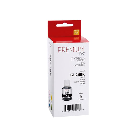 Canon GI-26 Alternative Noir Premium Encre