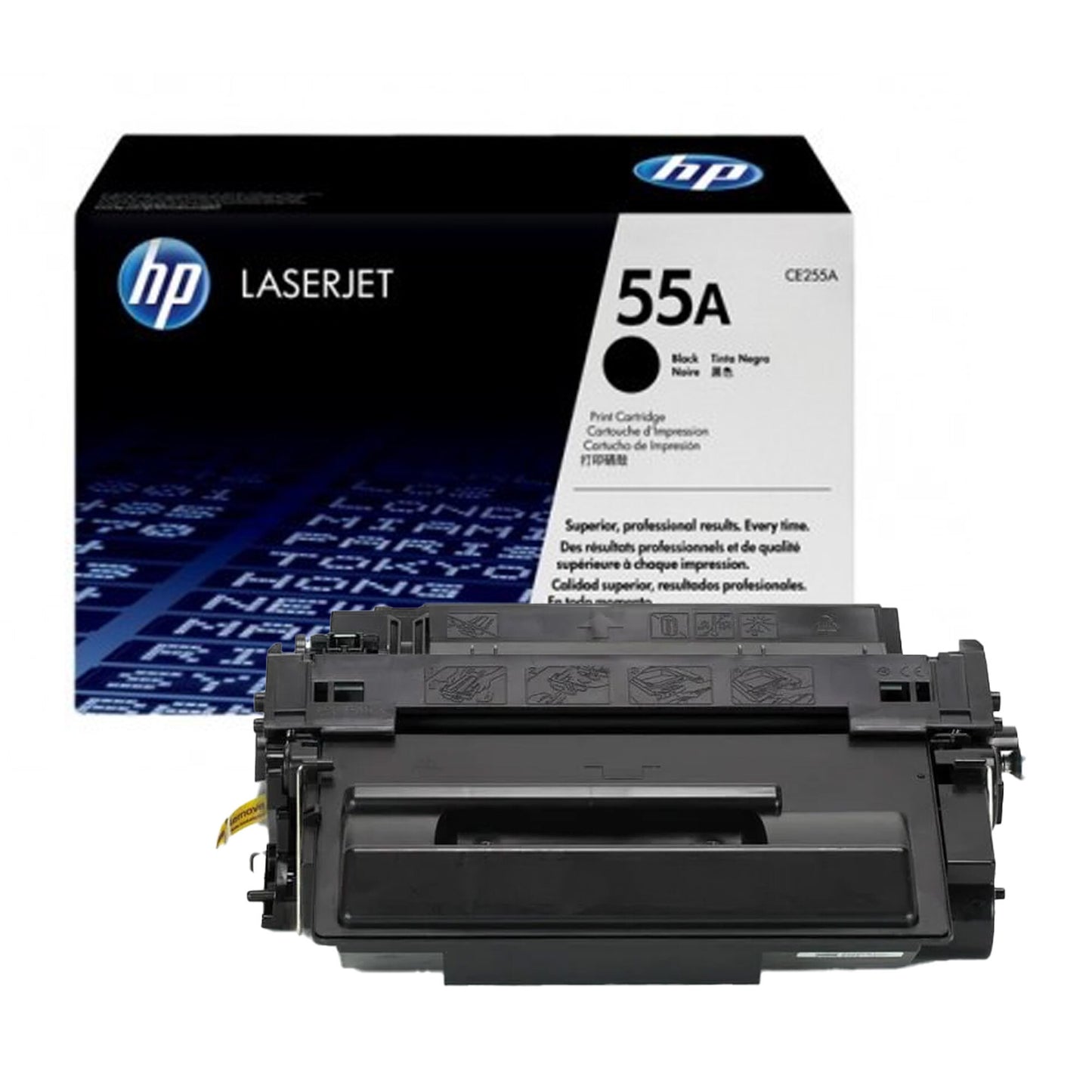 HP 55X (CE255XC) Black High Yield OEM Toner Contract Box 12.5K
