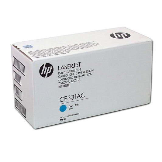 HP CF331AC Cyan cartouche de toner 654A pour HP Couleur LaserJet Enterprise M651