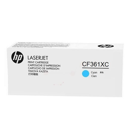 HP CF361XC (508X) OEM Toner Cyan 9.5K Contract Boîte
