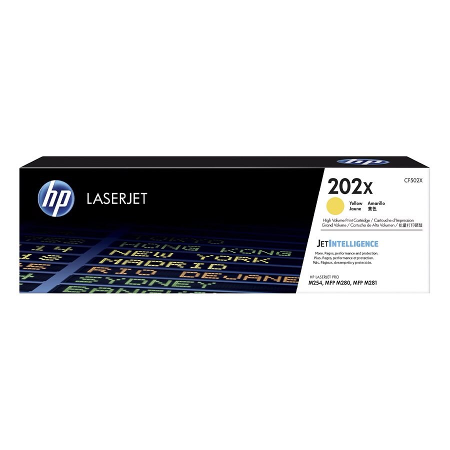 HP 202X (CF502X) OEM Toner Yellow 2,5K