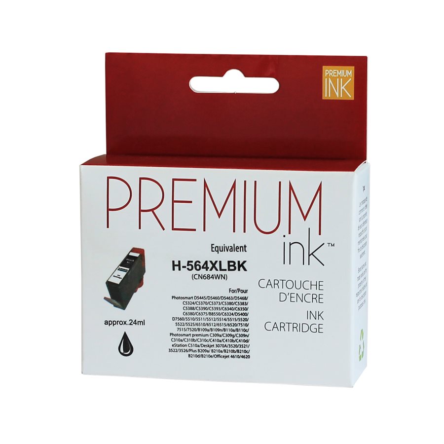 HP No. 564XL  CN684WN Alternative Black Premium Ink