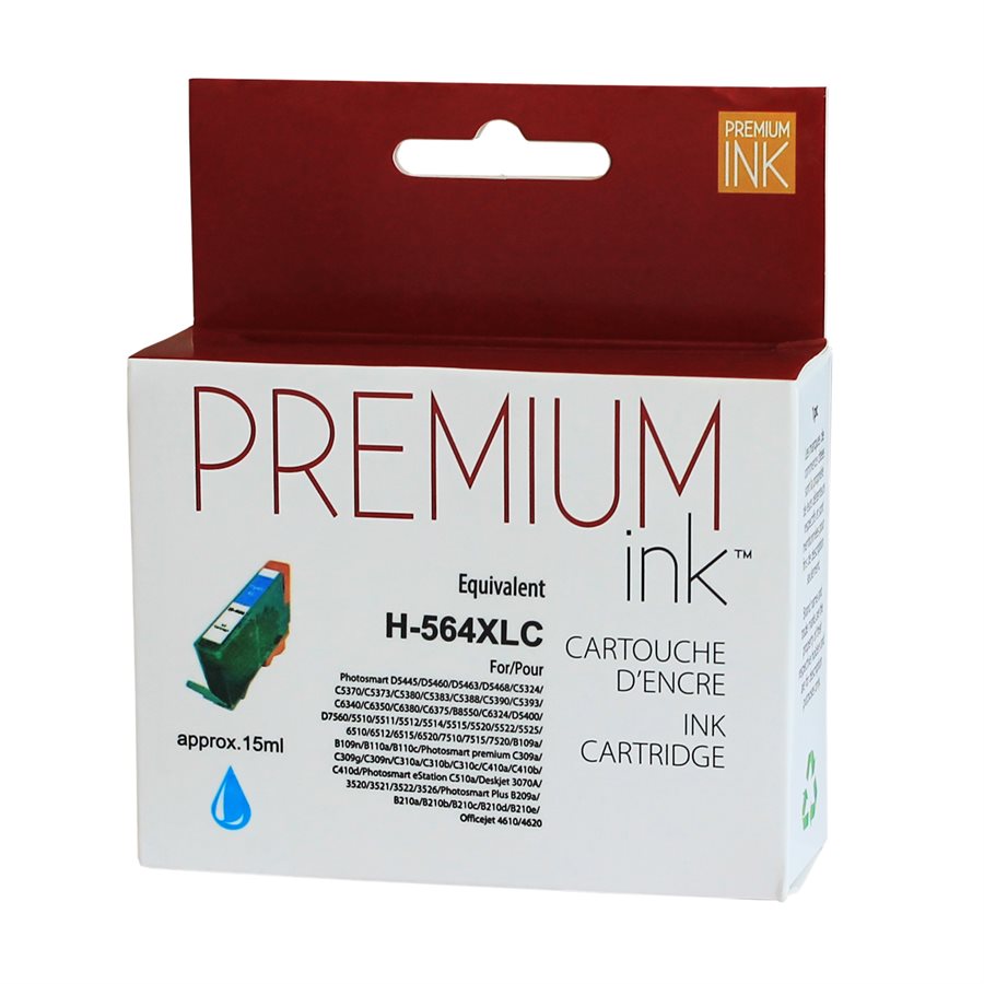 HP No. 564XL CN685WN/ CB323 Alternative Cyan Premium Ink