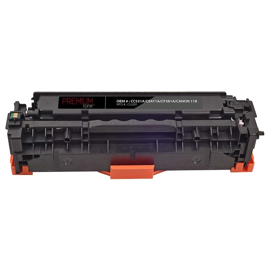 HP CC531A/CE411A/CF381A/Canon 118 Cyan Premium Tone OP 2.9K