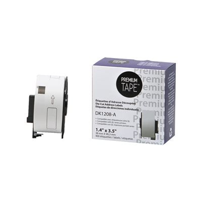 Ruban Compatible Brother DK1208 - 38 mm x 90.3 mm - 400 étiquettes - Kartouche Plus