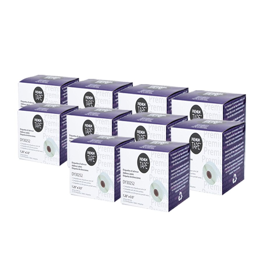 Alternative Dymo 30252 Étiquettes 1 1/8'' x 3 1/2'' (Pack 10)