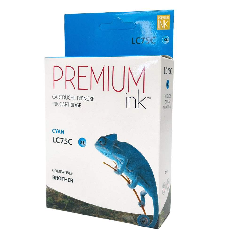 Brother LC75XL Alternative Cyan Premium Ink