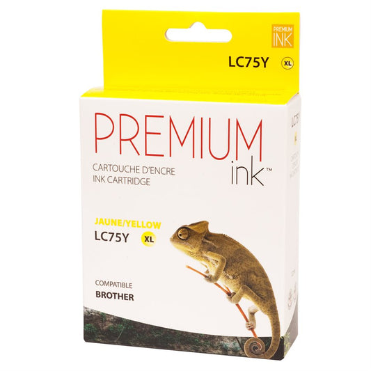 Brother LC75XL Alternative Jaune Premium Encre