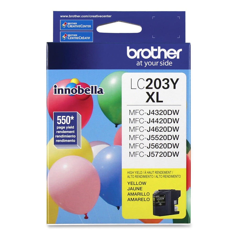 Brother OEM LC203 Yellow XL Series 550 Page Yield