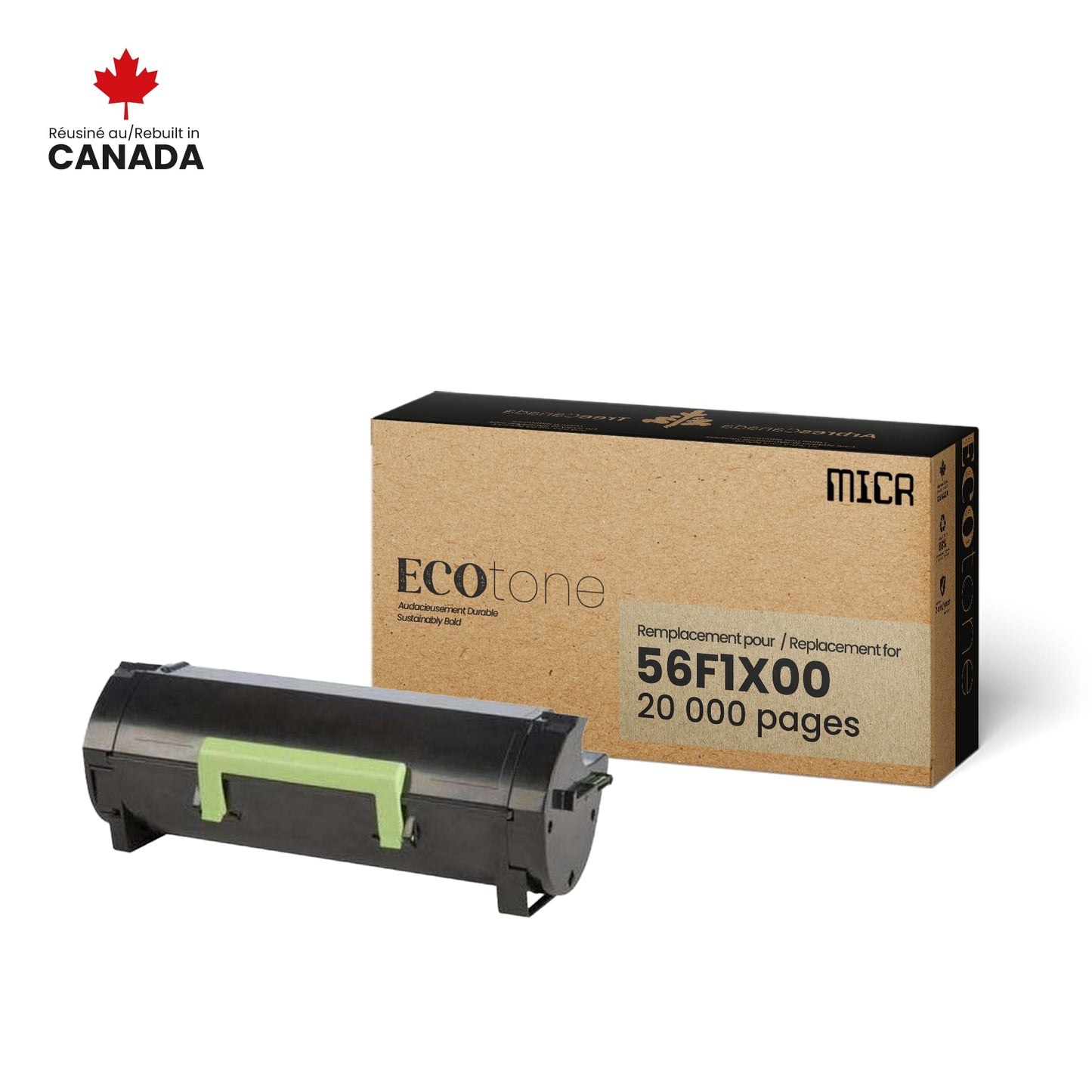 Lexmark 56F1X00 MICR Ecotone Black 20K