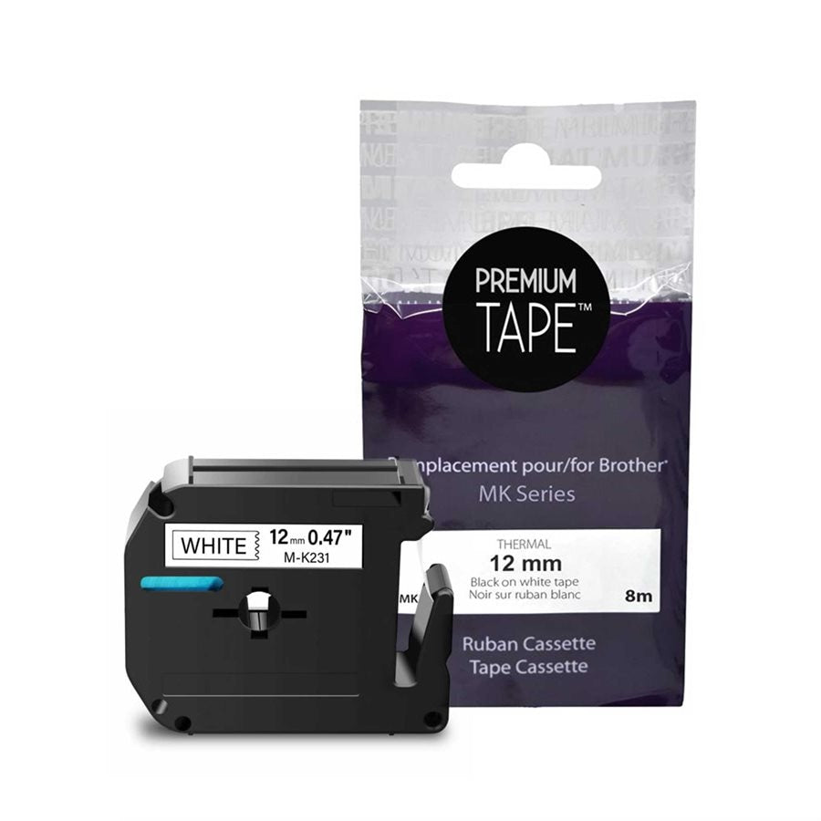 Brother MK-231  Noir/Blanc 12mm Alternative