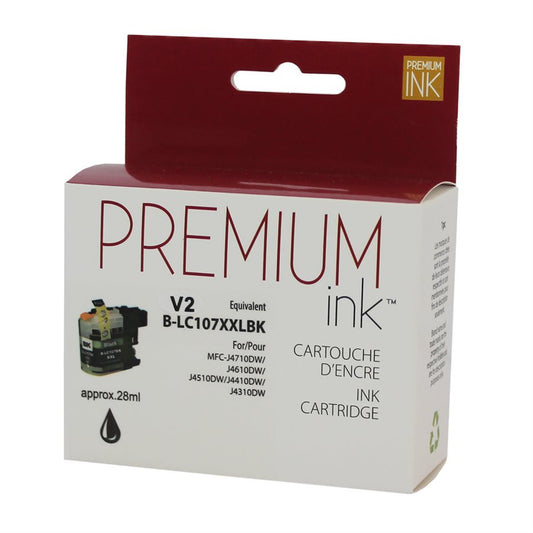 Brother LC107BK Noir Alternative Premium Encre
