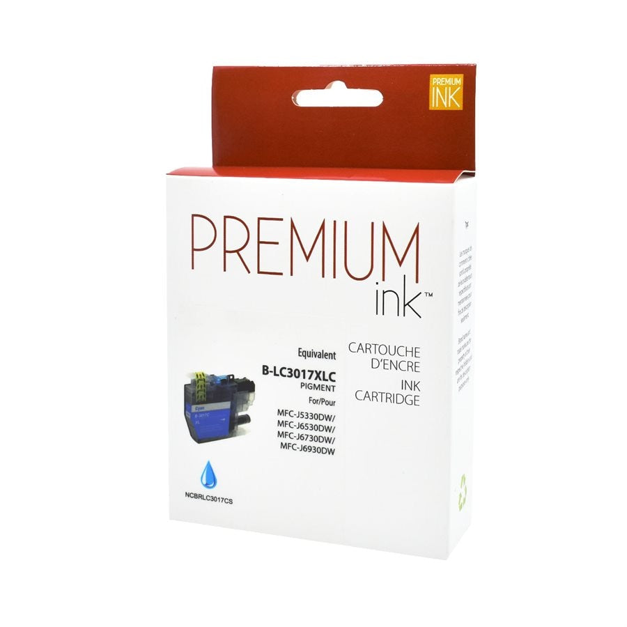 Brother LC3017XL Pigment Cyan Alternative Premium Ink  TBD
