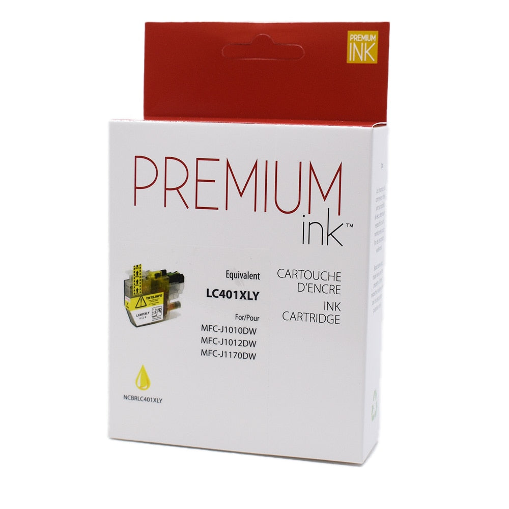 Brother LC401XLYS Alternativea Premium Ink Dye Yellow 500 copies