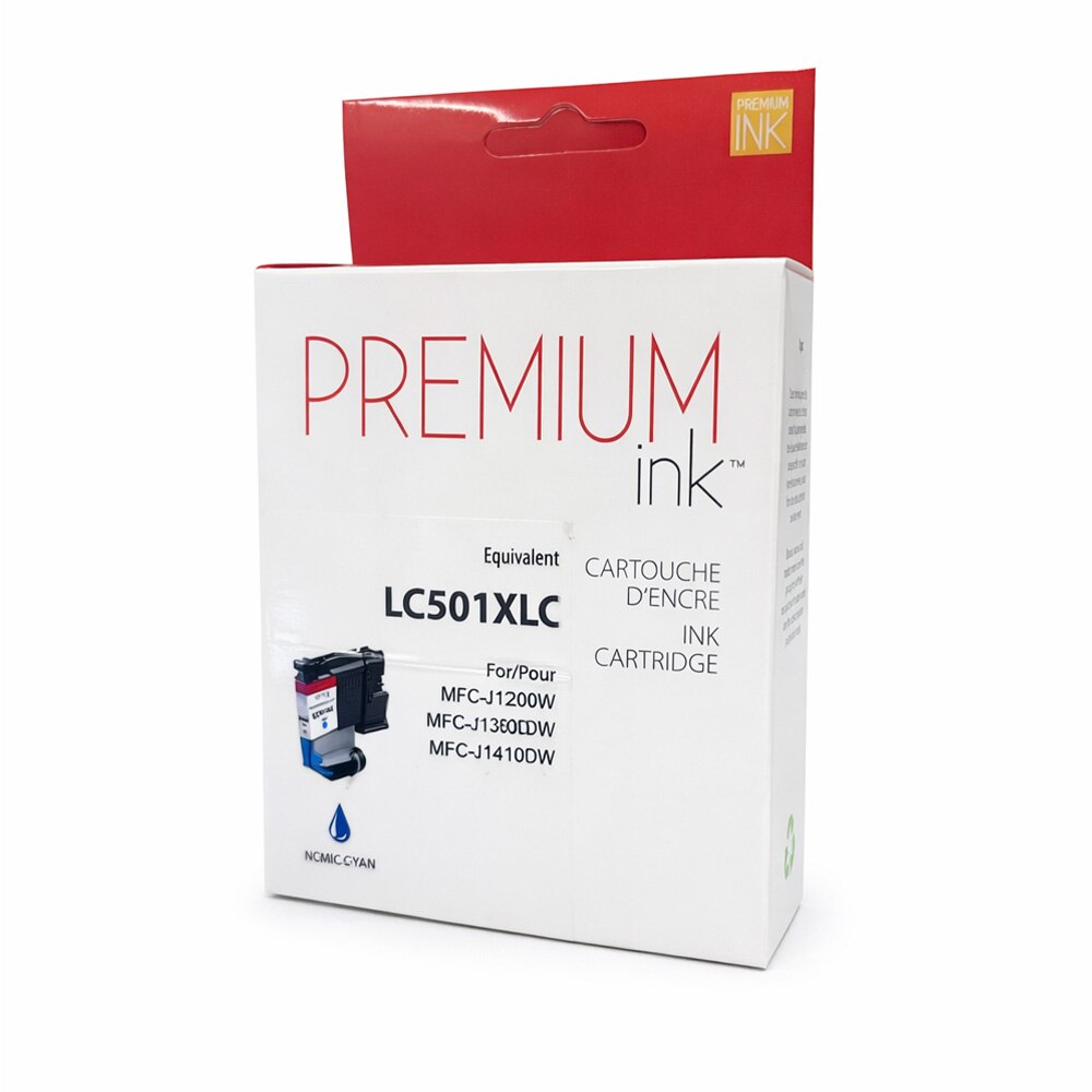 Brother LC501XLCS Alternative Premium Ink Cyan 500 copies