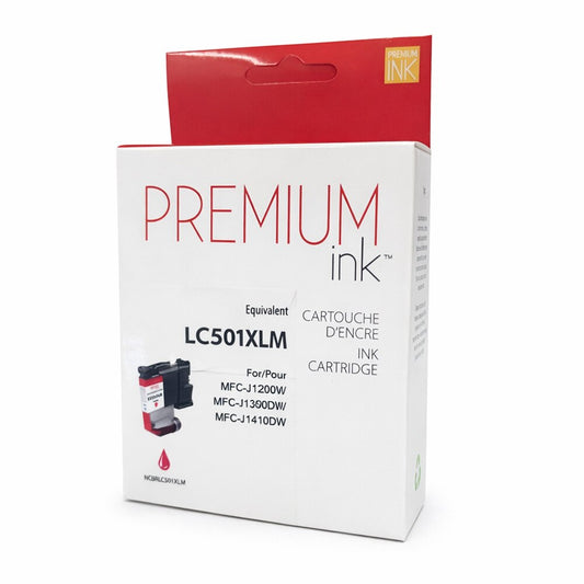 Brother LC501XLMS Alternative Premium Encre Magenta 500 copies