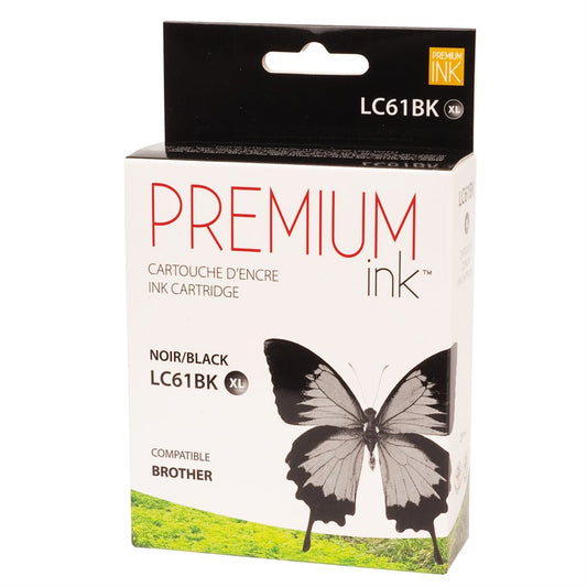 Brother LC61XL Alternative Pigment Noir Premium Encre