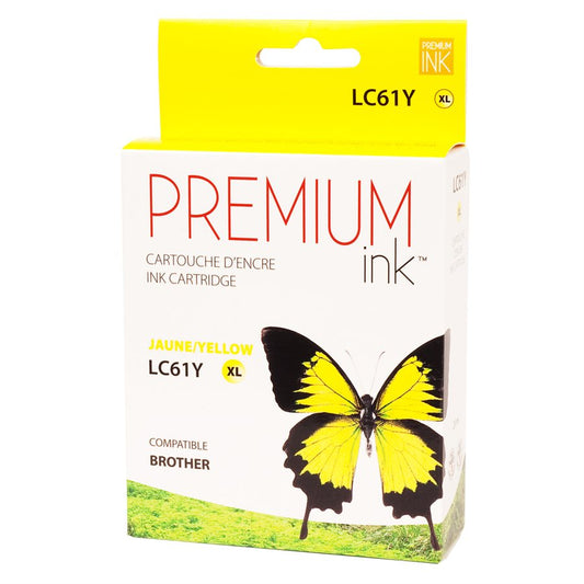 Brother LC61XL Alternative Jaune Premium Encre