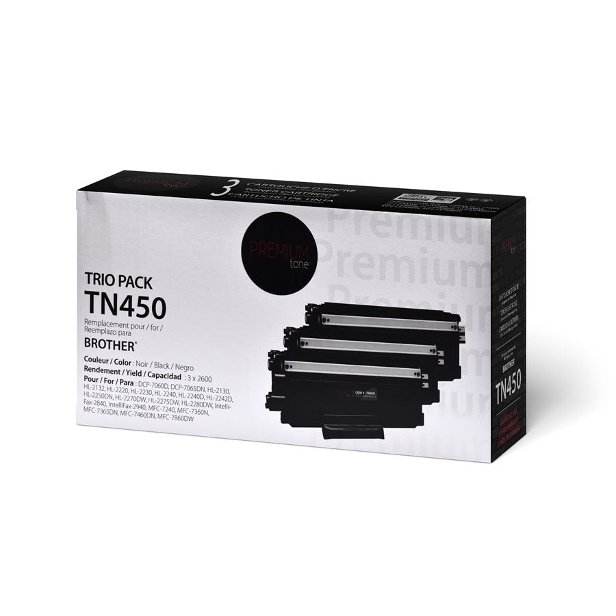 Brother TN450 Alternative Premium Tone Trio Pack 2.6K