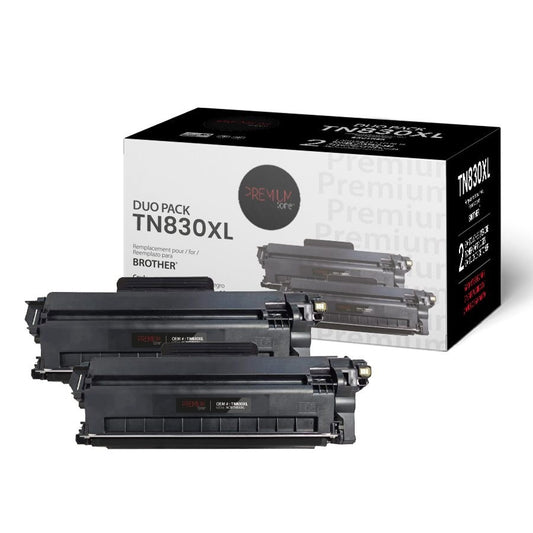 Brother TN830XL Alternative Premium Tone 3K (Boîte of 2)