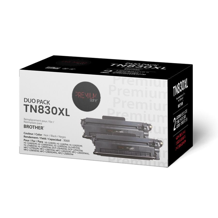 Brother TN830XL Alternative Premium Tone 3K (Box of 2)