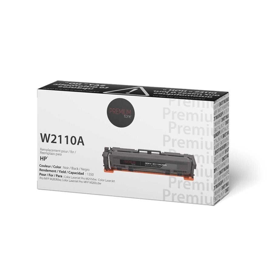 HP 206A W2110A Alternative Premium Tone ChipFlex YRTS  Black 1350 pages