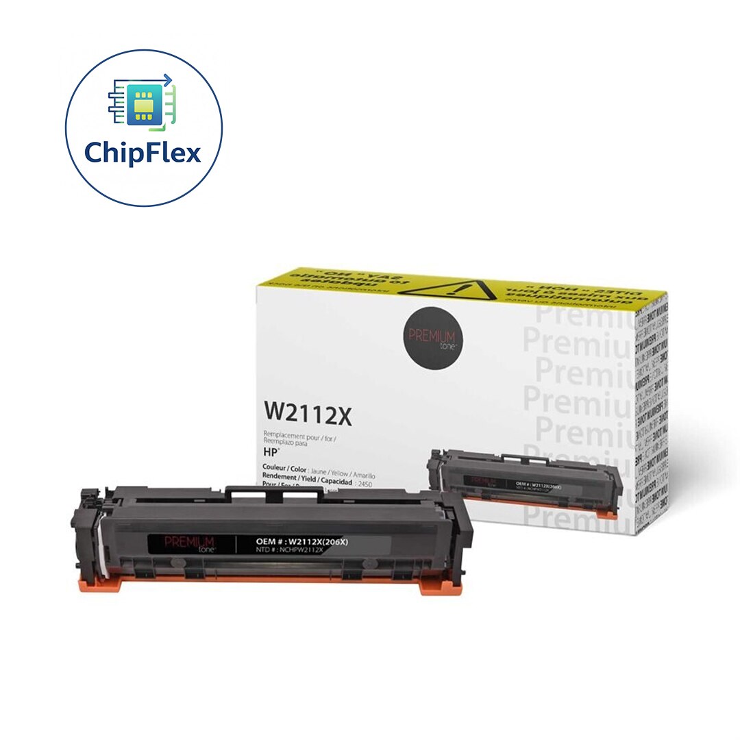HP W2112X / 206X Alternative Toner ChipFlex YRTS  Yellow 2.4K