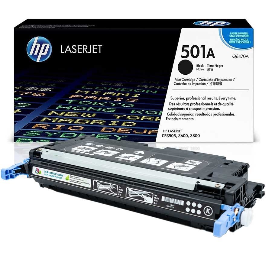 HP Q6470A (501A) OEM Toner Black 6K