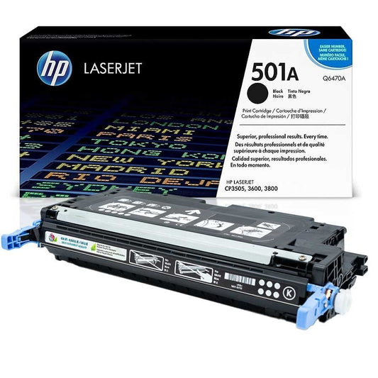 HP Q6470A (501A) OEM Toner Noir 6K