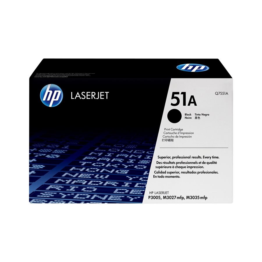 HP LaserJet P3005/M3035/M3027 OEM toner Q7551A Black 6.5K
