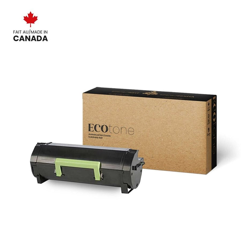 R60F1H00 - Cartouche laser recyclée québécoise Lexmark 60F1H00 - Noire - 10 000 pages à 5% de couverture de page