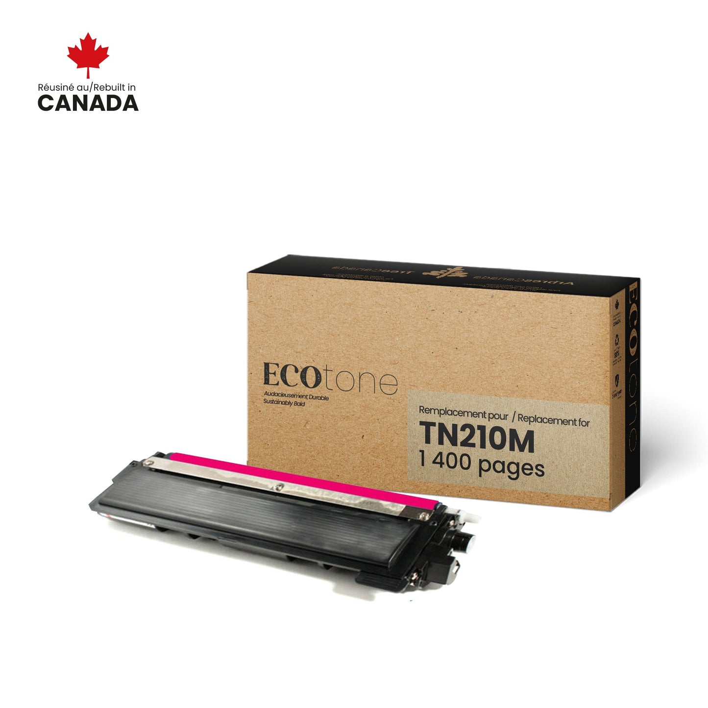 Brother TN210M Reman Ecotone Magenta 1.4K