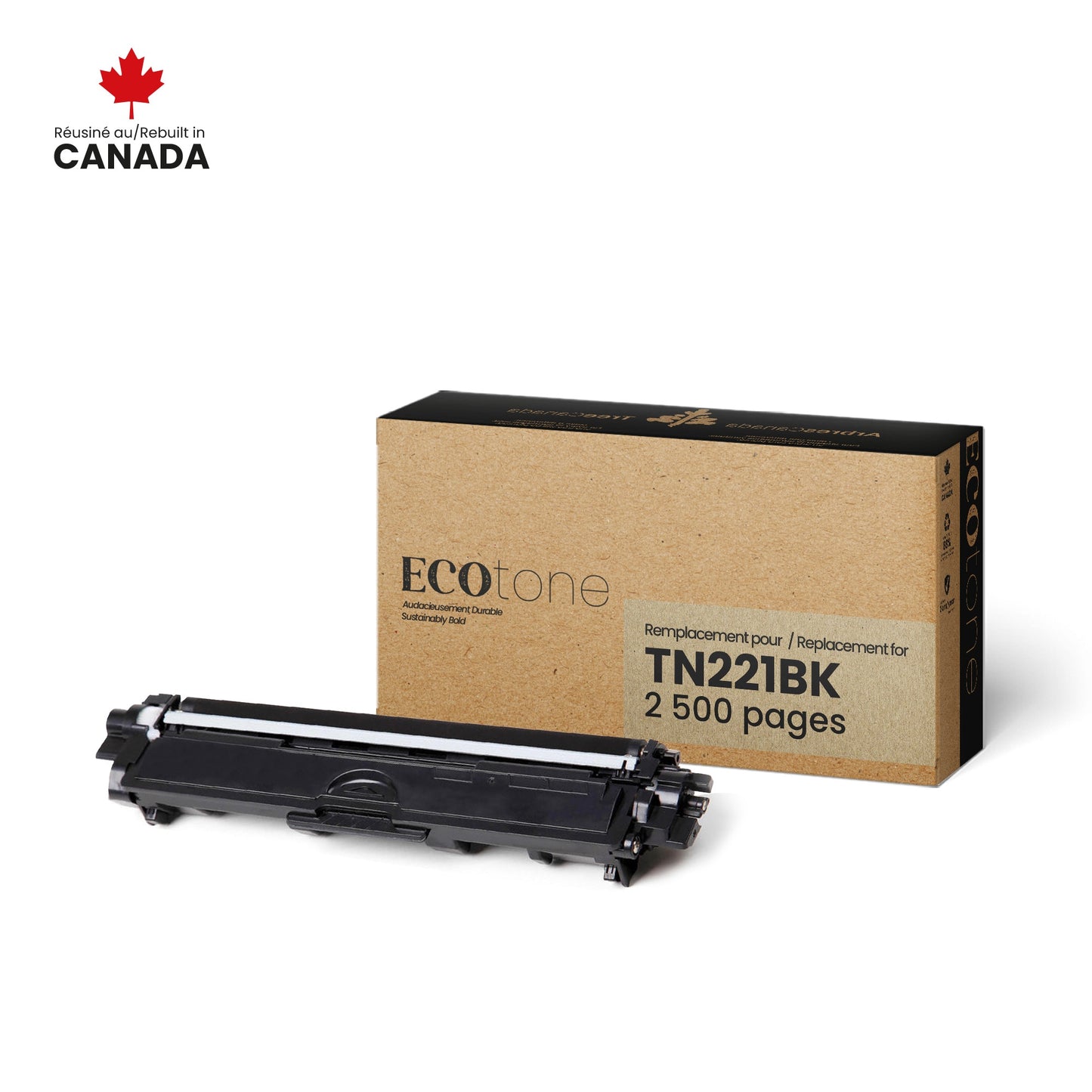 Brother TN221BK Reman Ecotone Black 2.5K