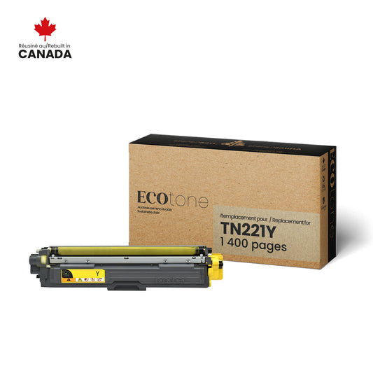 Brother TN221Y Reman Ecotone Jaune 1.4K