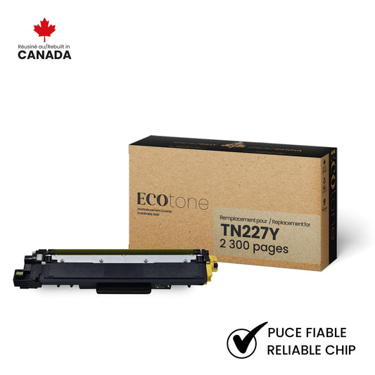 Brother TN227Y Reman Ecotone Jaune 2.3K