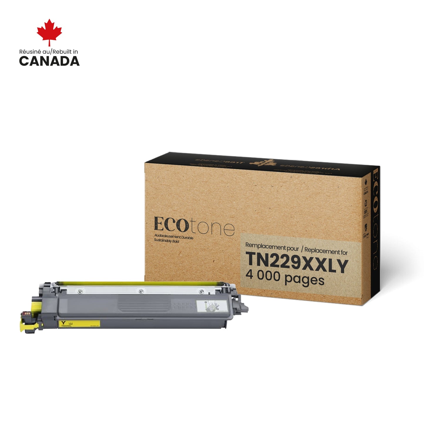 Brother TN229XXLY Reman Ecotone Yellow 4K