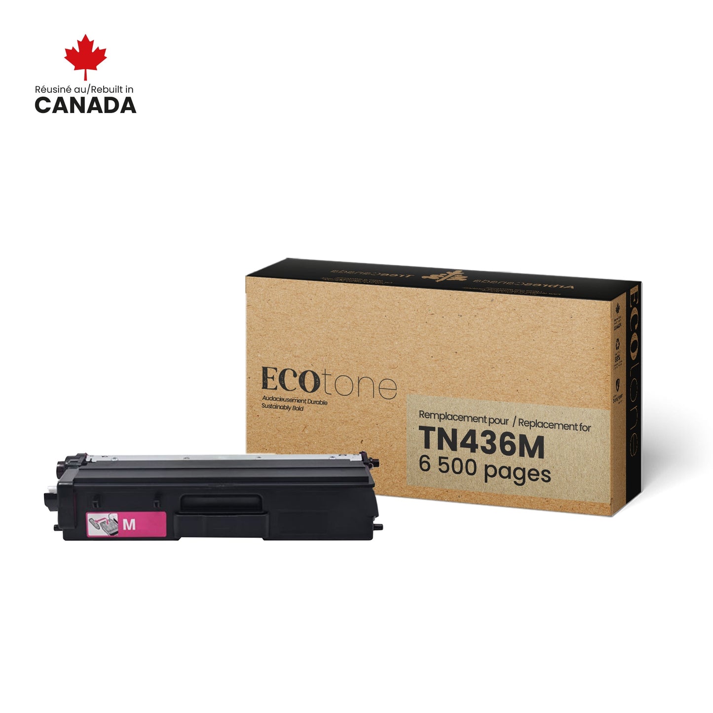 Brother TN436M Reman Ecotone Magenta 6.5K