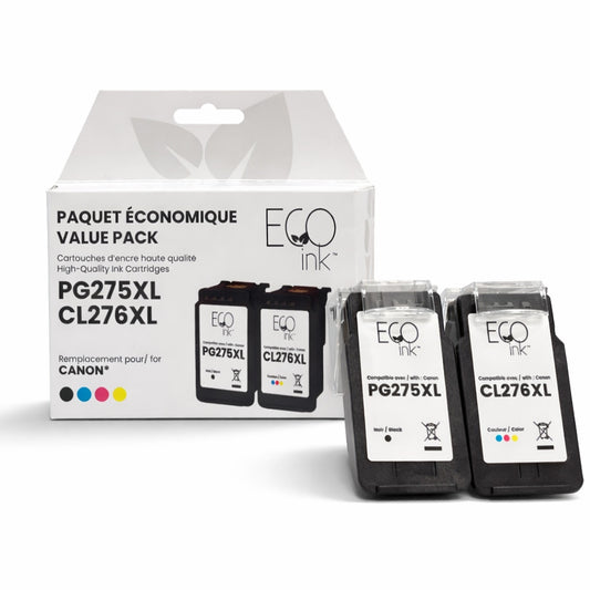 Canon PG275XL/CL276XL Value Pack Ecoink