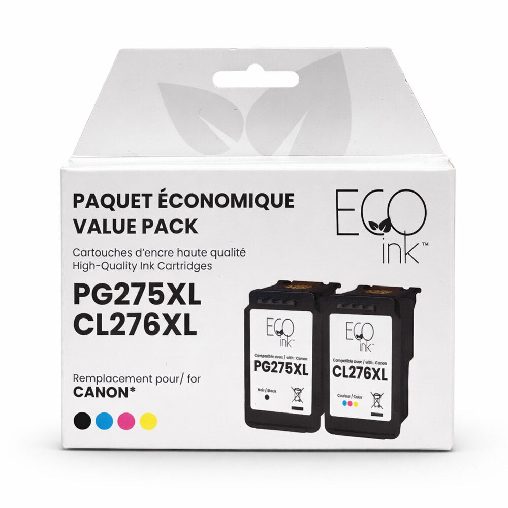 Canon PG275XL/CL276XL Value Pack Ecoink