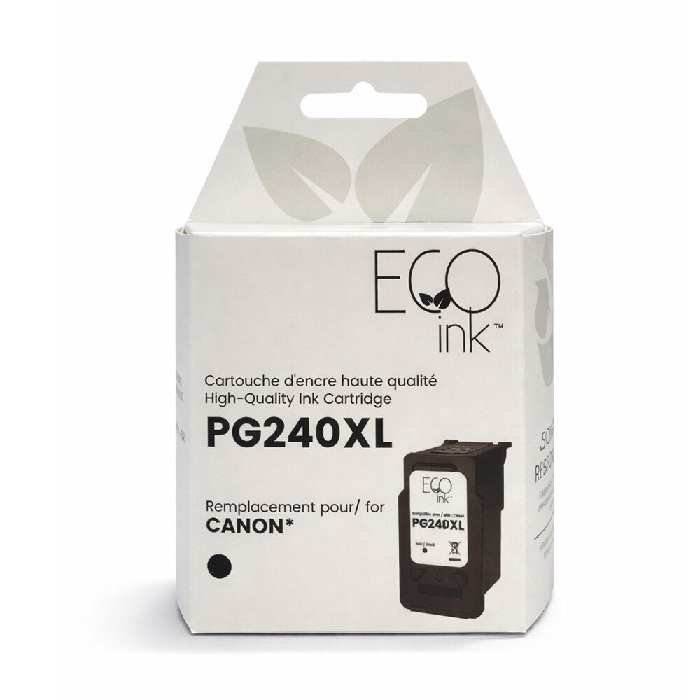 Canon PG240 XL Reman Black EcoInk with ink level