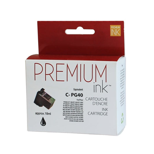 Canon  PG40 Reman Noir Premium Encre TBD