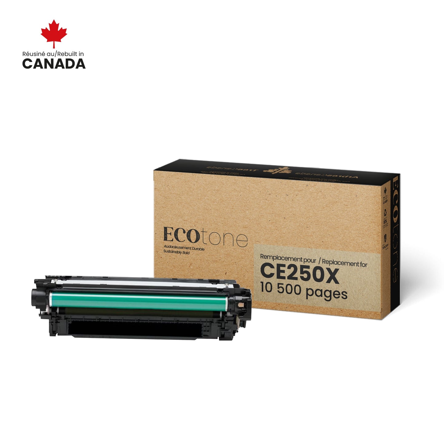 HP CE250X Reman Ecotone Black 10.5K