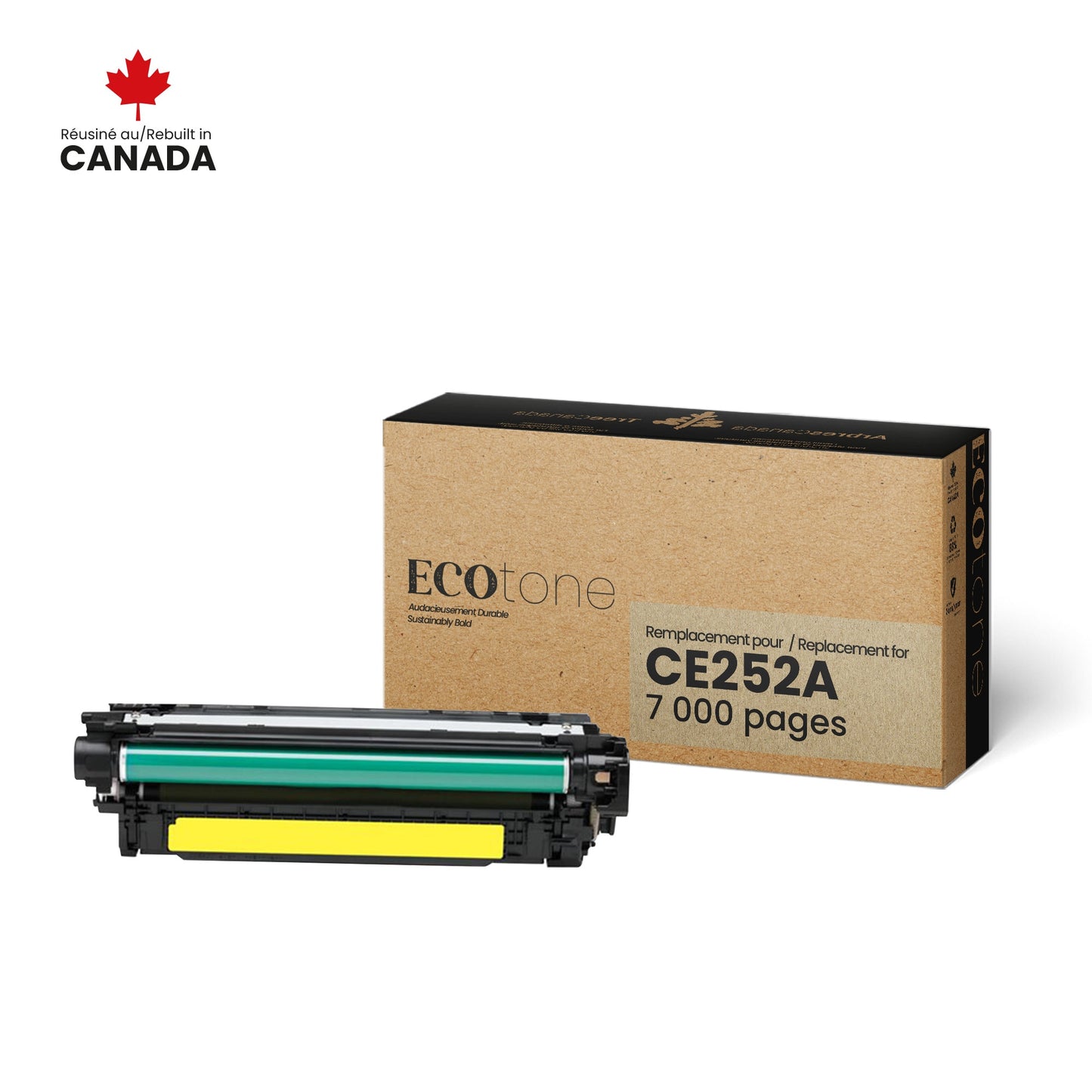 HP CE252A Reman Ecotone Yellow 7K