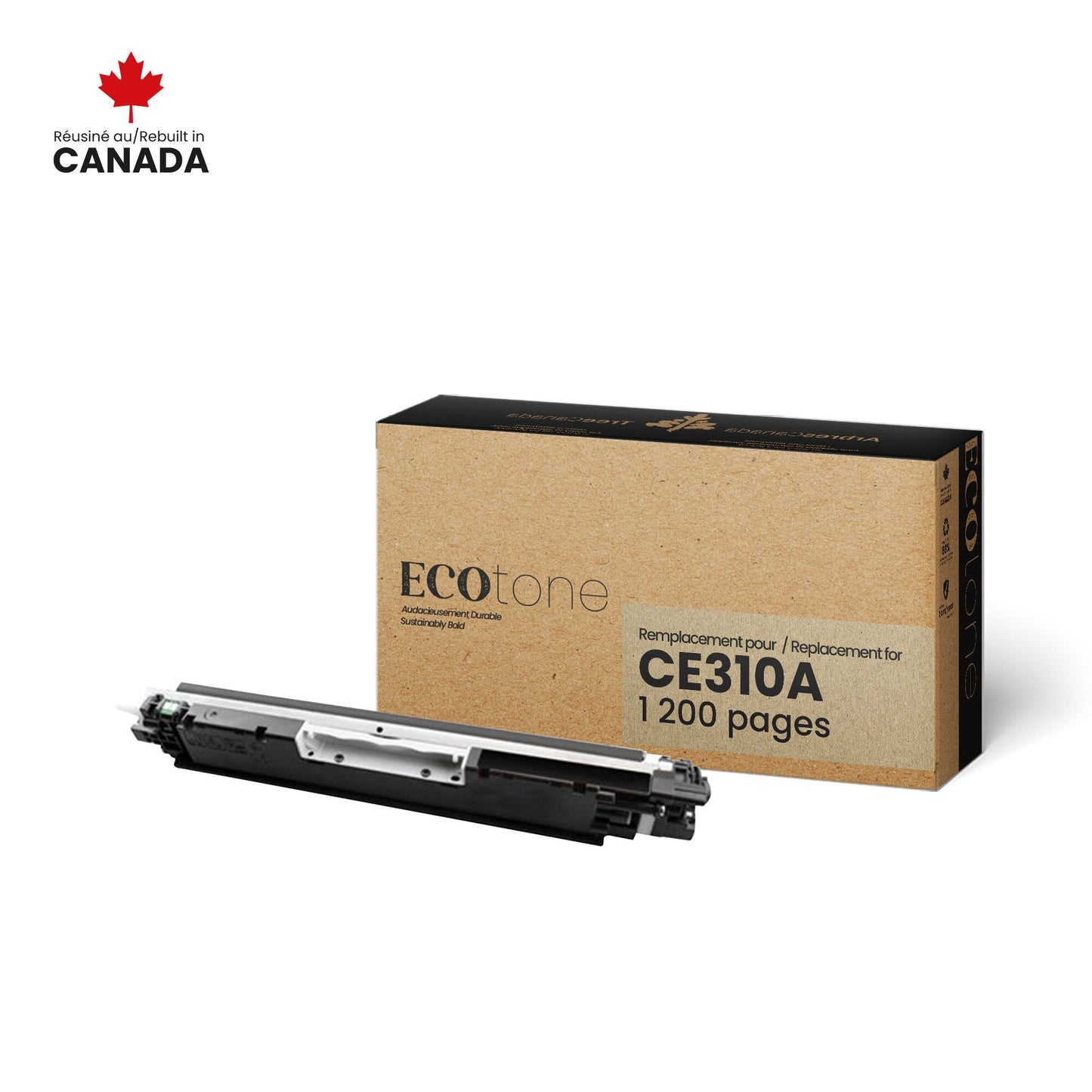 HP CE310A Reman Black EcoTone 1.2K