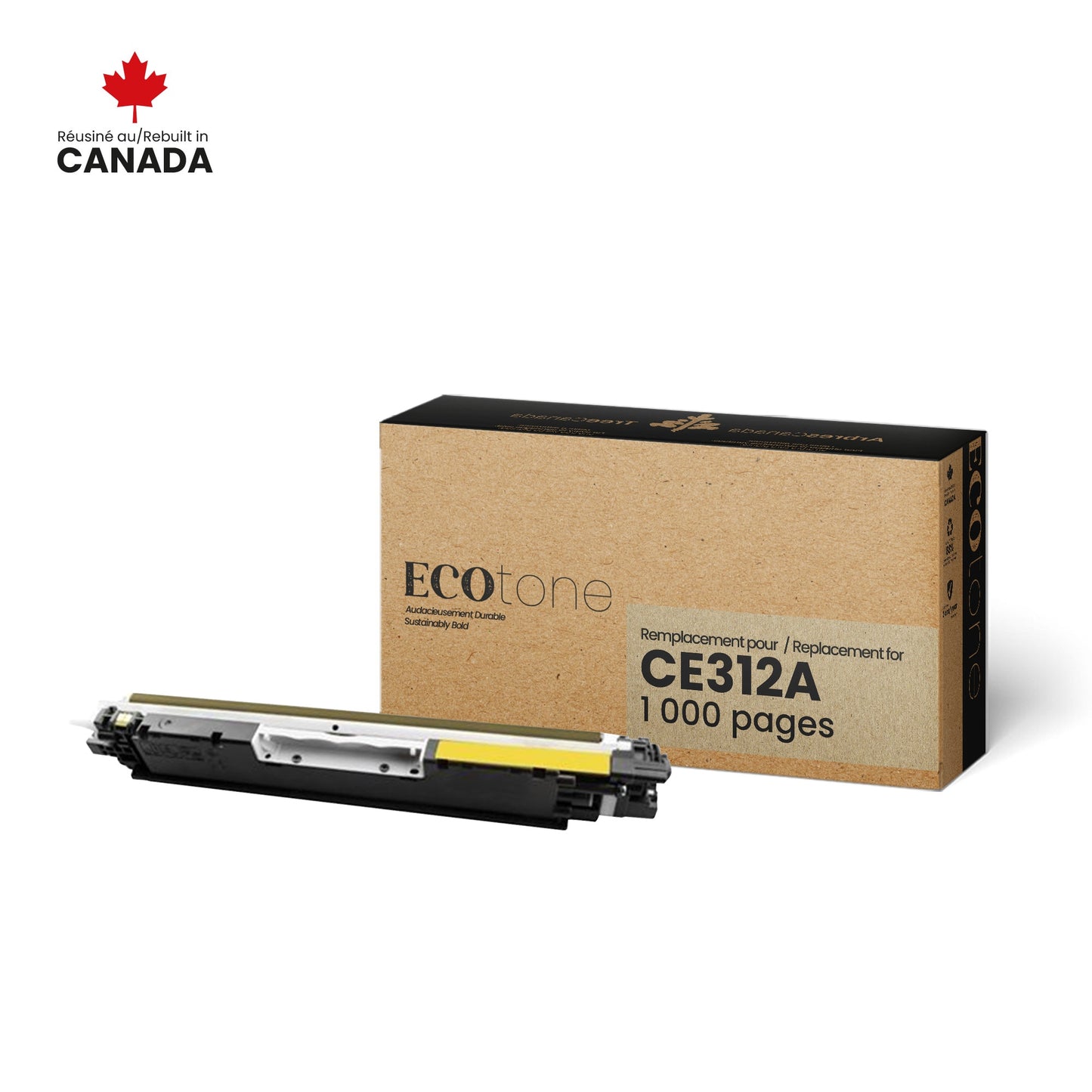 HP CE312A Reman Yellow  EcoTone 1K