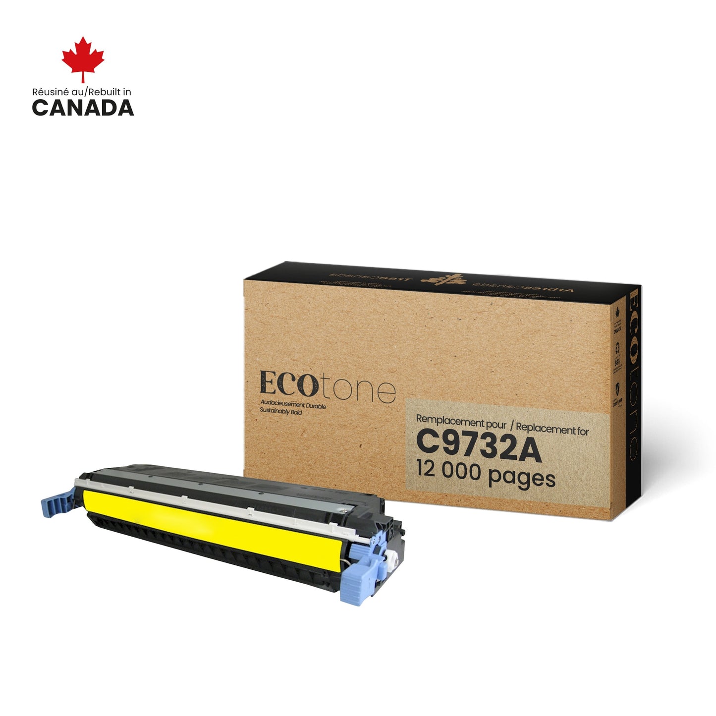 HP C9732A Reman Ecotone Yellow 12K