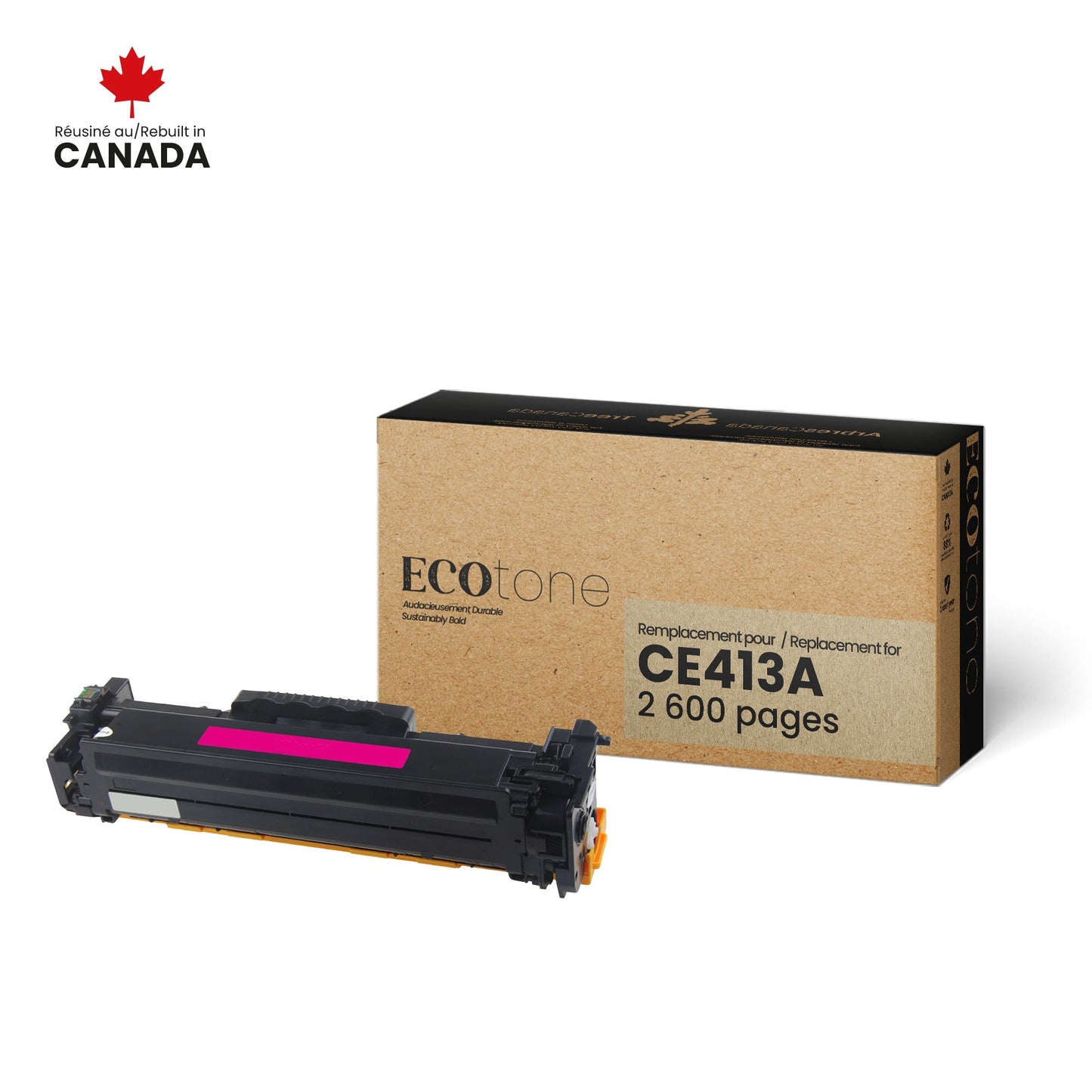 HP CE413A Reman Ecotone Magenta 2.6K