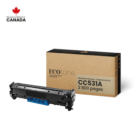 HP CC531A Reman Ecotone Cyan 2.8K